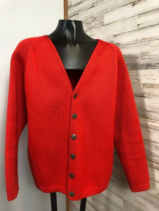 Wil-Co Imports Sweaters - Wil-Co Imports Women's Red 100% Wool Sz. S/M Sweater Austria Viktoria Klinger